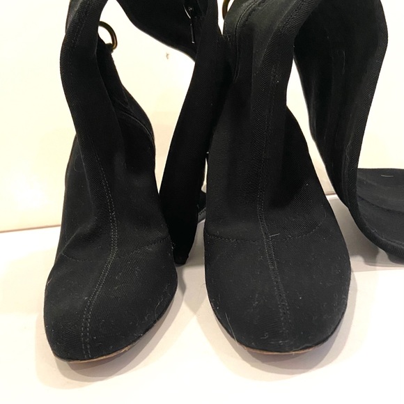 Gucci Web D Ring Black Tall Boots - Stretch - Picture 9 of 16